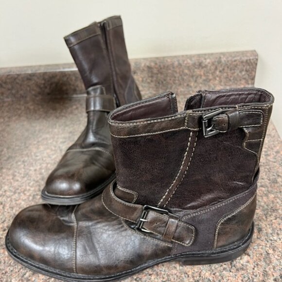 Men's Brown Dress Boots - Picture 2 of 11